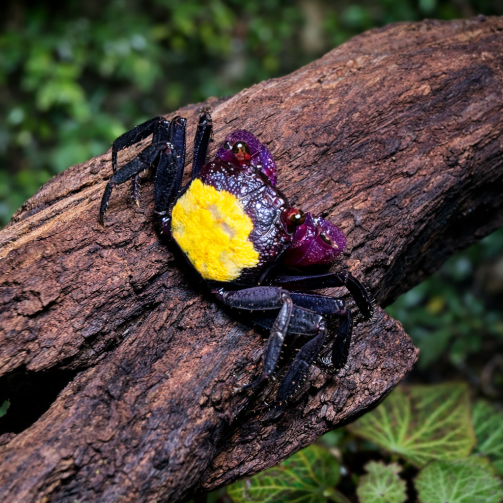 Purple Vampire Crab (Geosesarma dennerle)