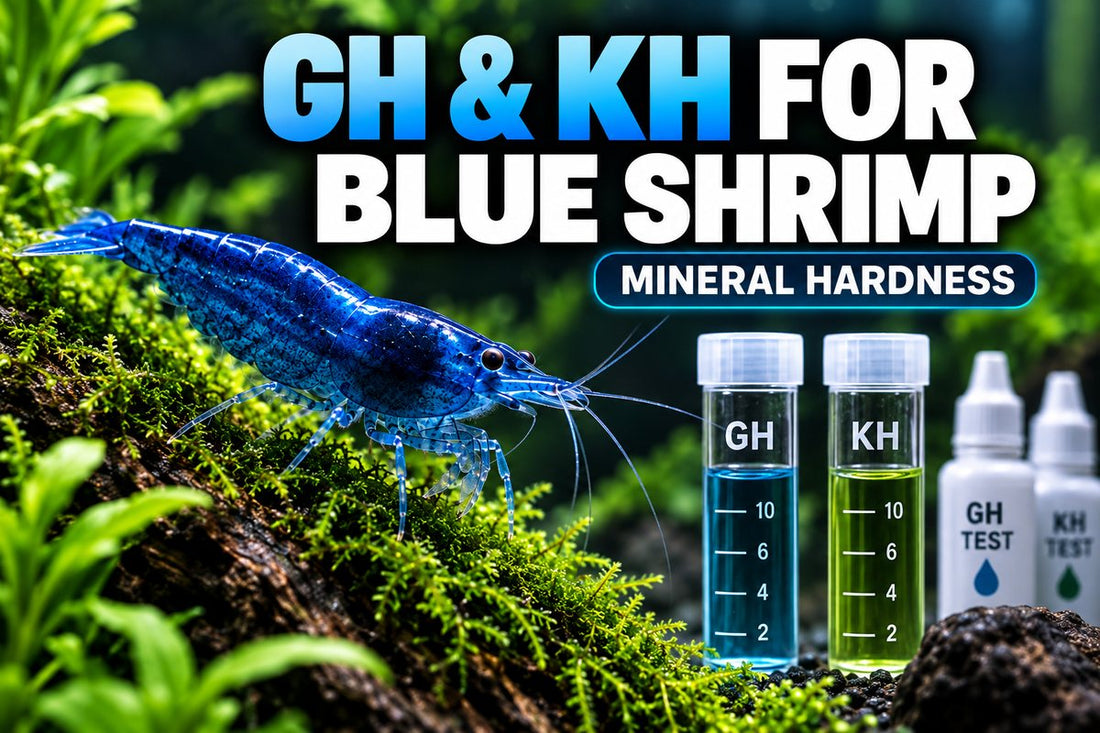 GH and KH mineral hardness guide for Blue Shrimp