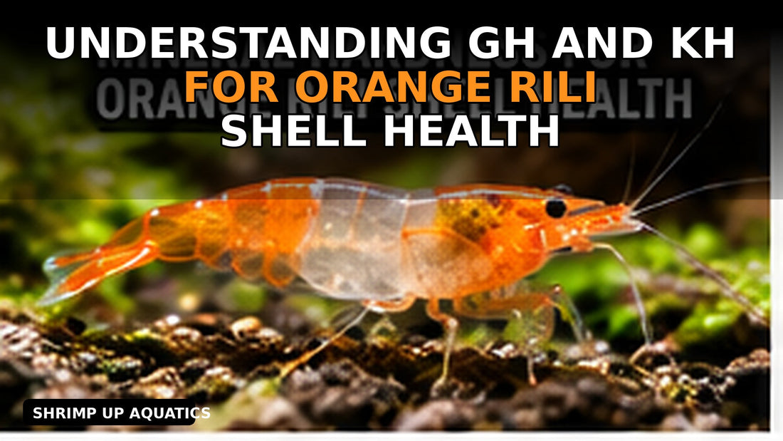 Orange Rili shrimp GH and KH mineral hardness shell-health thumbnail