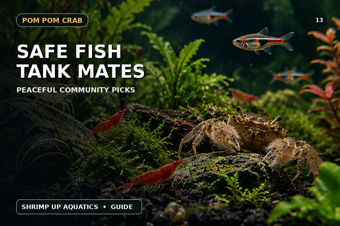 Safe fish tank mates for Freshwater Pom Pom Crabs thumbnail