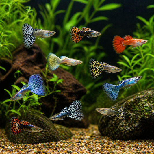 Assorted Fancy Guppies (Poecilia reticulata)