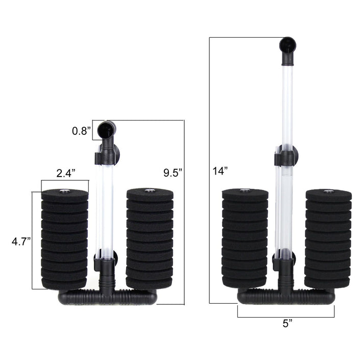 View of Efficient Sponge Filter for Shrimp Tanks | Shrimp Up Aquatics